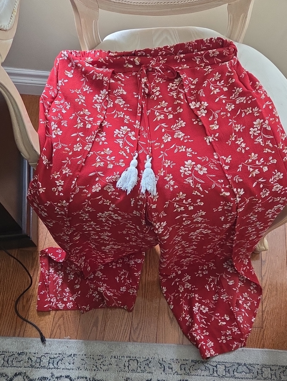Red Women's Palazzo Gypsy Pants